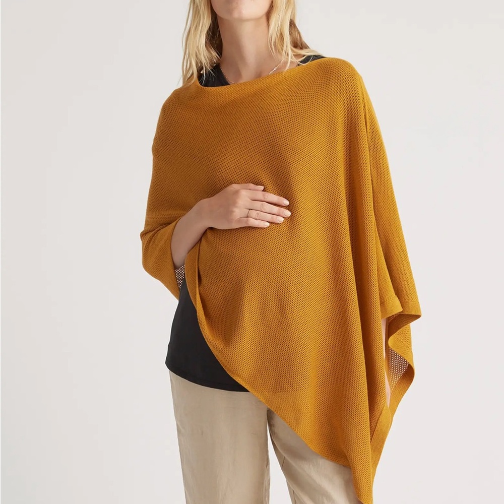 Quince cotton cashmere nursing cover